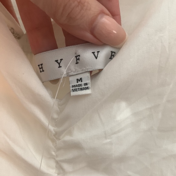 NWT HYFVE white body con dress with balloon sleeve - Picture 4 of 5